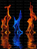 fire and water bp - Бесплатный анимированный гифка