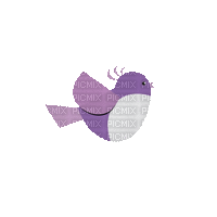Oiseau violette - Arivle - GIF animate gratis