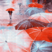 soave background animated umbrela rain  vntage - 免费动画 GIF