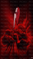 dama en rojo - Besplatni animirani GIF