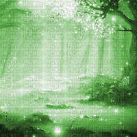 Y.A.M._Gothic Fantasy Landscape background green - GIF animé gratuit