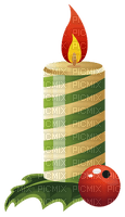 Kaz_Creations Christmas Deco Candles - 免费PNG