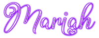 Mariah.Text.White.Purple - KittyKatLuv65 - PNG gratuit