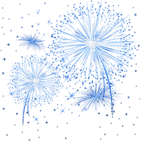 soave deco new year fireworks blue - Free PNG