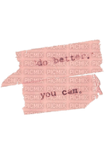 Pink text - do better, you can [Basilslament] - ücretsiz png
