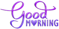 soave text good morning purple - Free PNG