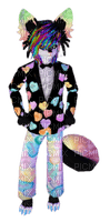 Rainbow pastel catboy