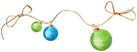 Ornaments.Green.Blue - Free PNG