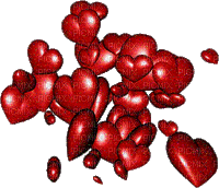 Coeurs rouges - Free animated GIF