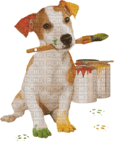 dolceluna dog brush art - gratis png