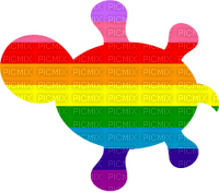 Pride turtle - Free PNG