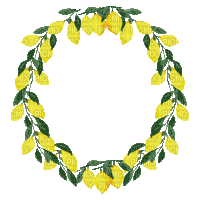 Lemon  Wreath - Бесплатный анимированный гифка