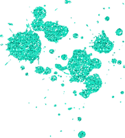 Glitter.Spatter.Teal - 無料png