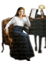 Rena Woman Frau Mädchen Girl Klavier Piano - ücretsiz png