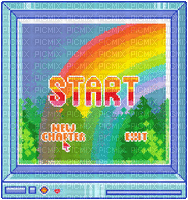 game start screen - Gratis animeret GIF