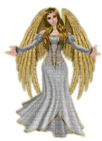 Gold and White Angel - PNG gratuit