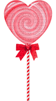 Heart.Lollipop.White.Red - PNG gratuit