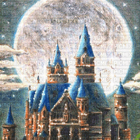 Y.A.M._Fantasy Landscape castle - Nemokamas animacinis gif