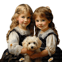 loly33 enfant chien printemps - PNG gratuit