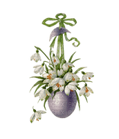 pascua  huevo flores dubravka4 - nemokama png