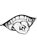 sukuna mouth jjk jujutsu kaisen - PNG gratuit