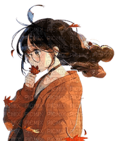 loly33 manga fille automne - ücretsiz png