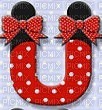 image encre lettre U Minnie Disney edited by me - 無料png