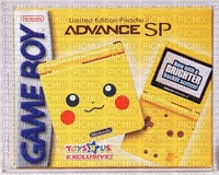 Gameboy sp pikachu edition - Free PNG