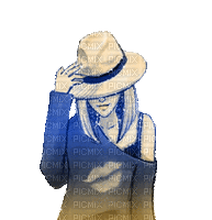 dolceluna woman hat fashion summer gif - Безплатен анимиран GIF