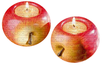 autumn apple candle deco