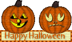 Halloween pumpkin blinkie - Free animated GIF