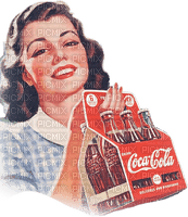 soave woman vintage pin up coca cola summer - nemokama png