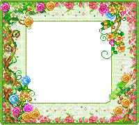 pixel floral border - Ingyenes animált GIF