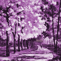 Y.A.M._Autumn background purple - GIF เคลื่อนไหวฟรี