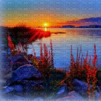 loly33 coucher de soleil sunset background fond - Free PNG