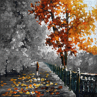 kikkapink animated background autumn landscape - Animovaný GIF zadarmo