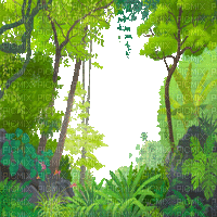 forest (created with gimp) - Nemokamas animacinis gif