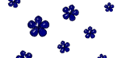 Blue Rising Flowers gif - Nemokamas animacinis gif