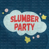 Slumberparty Journal Card wordart - Free PNG