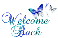 Welcome back - Bezmaksas animēts GIF