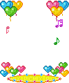 Heart balloon stage - Бесплатный анимированный гифка