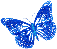 Animated.Butterfly.Blue - KittyKatLuv65 - Gratis animerad GIF