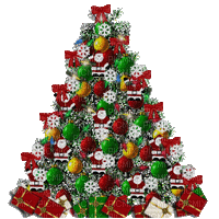 Santa Claus Christmas Tree - Gratis geanimeerde GIF