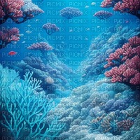 Blue Coral Reef - png ฟรี