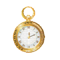clock vintage gold gif - Gratis animerad GIF