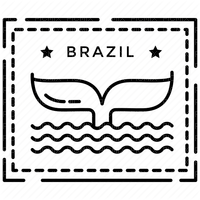 Brazil Stamp - Bogusia - kostenlos png