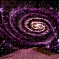 Desert and Swirly Galaxy - Free PNG