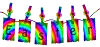 Easter.Text.Rainbow - png gratis