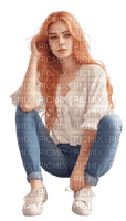 Woman. Red hair. Leila - 無料png