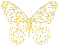 Gold Animated Glitter Butterfly - By KittyKatLuv65 - Free animated GIF